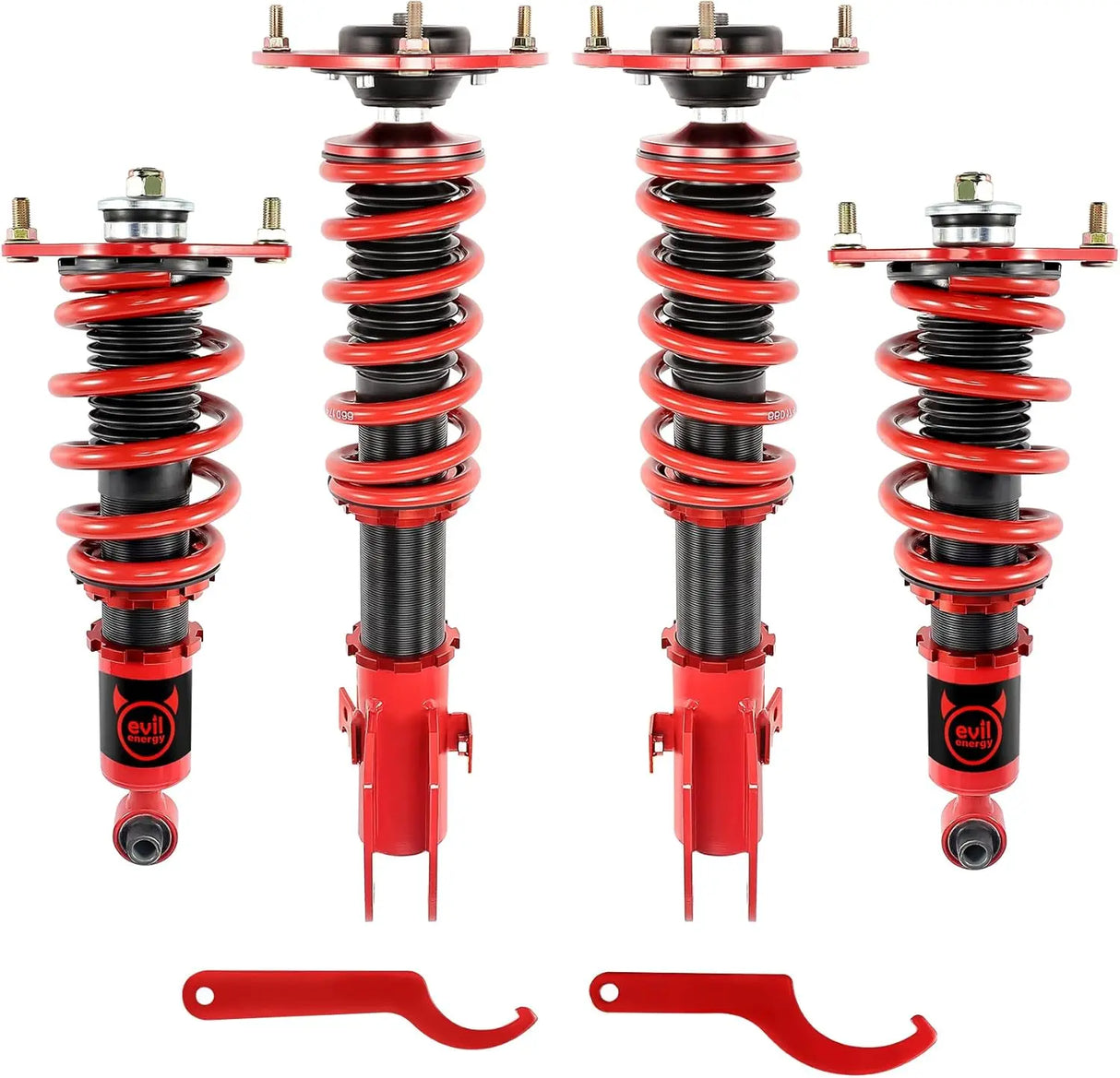 EVIL ENERGY EVIL ENERGY Coilovers Suspension Kit Coilovers Compatible for Subaru WRX 2015-2021 Height Adjustable Lowering Kit Twin-Tube Coilover Shocks for Comfortable Ride