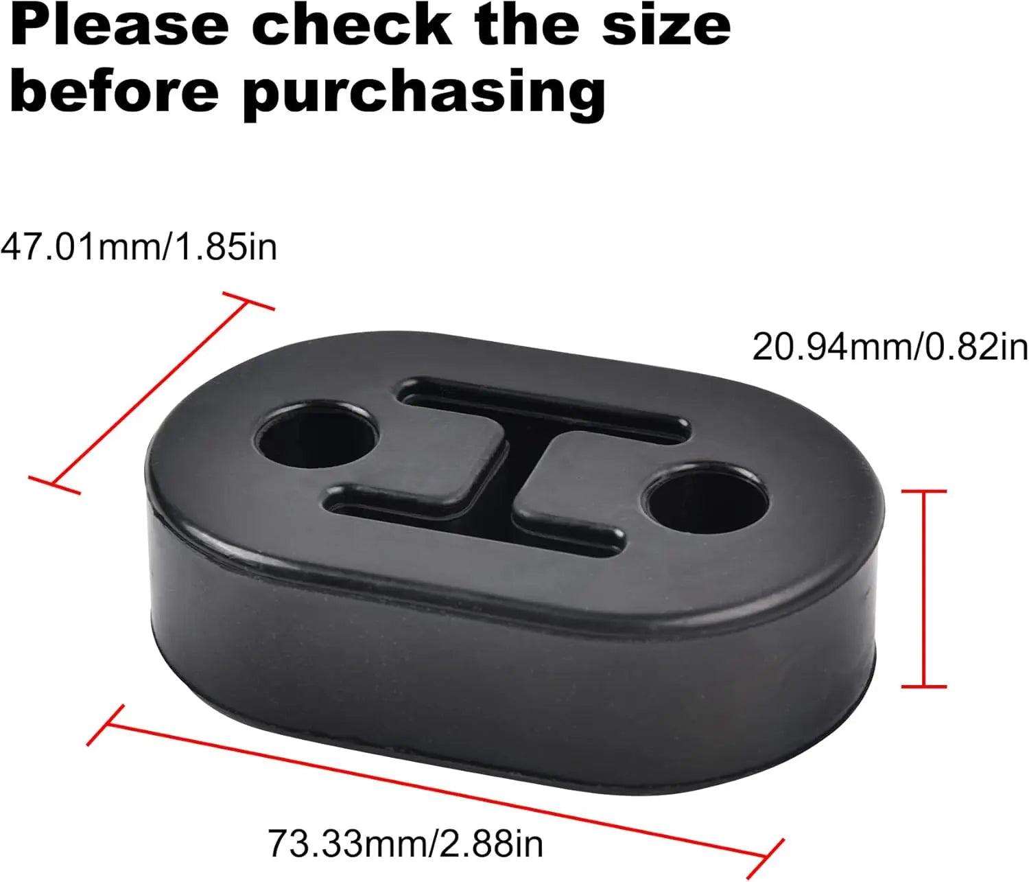 EVIL ENERGY EVIL ENERGY Exhaust Hanger Rubber Insulator Bushing Mount 2 or 4 Holes