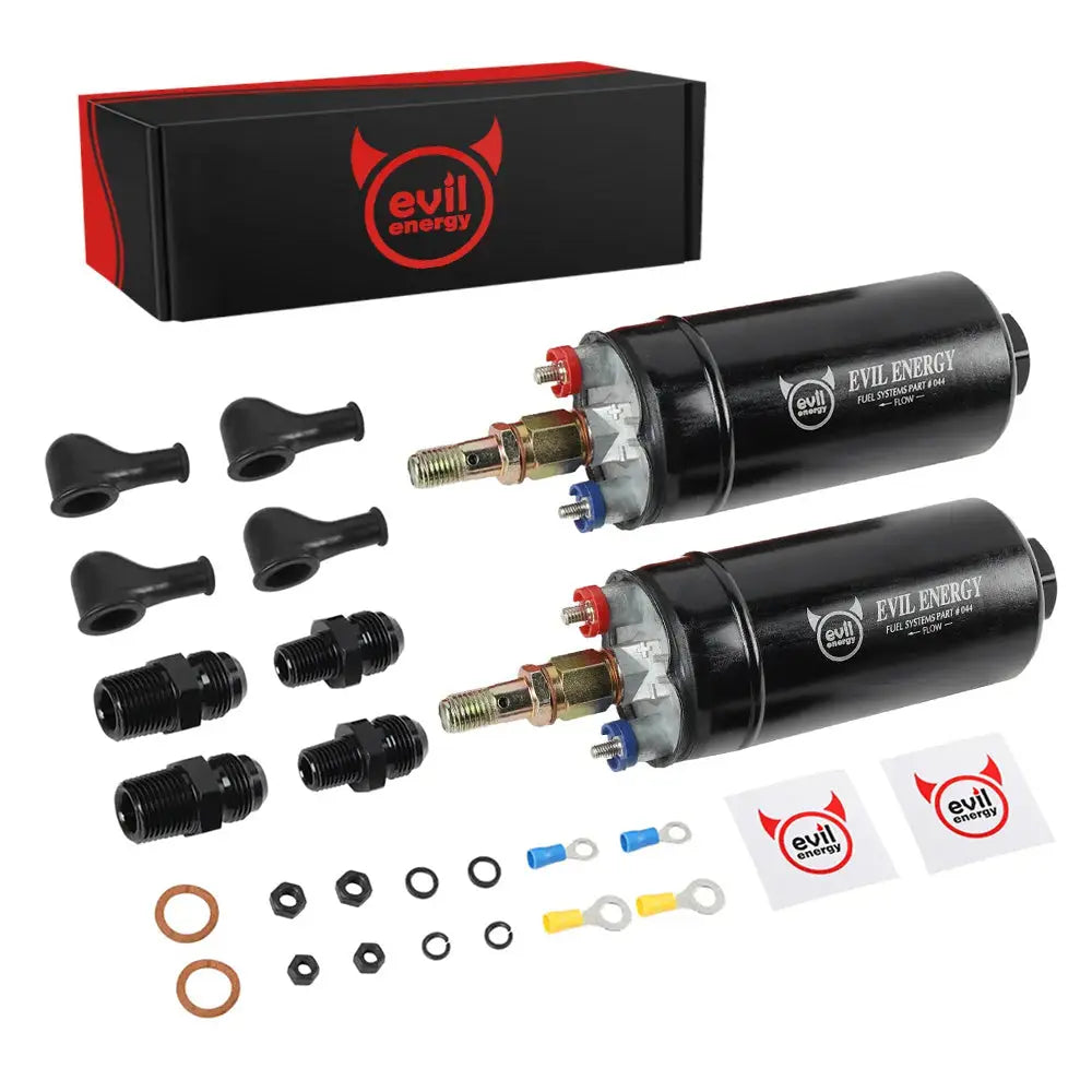 EVIL ENERGY 12V Electric Universal External Inline Fuel Pump Kit