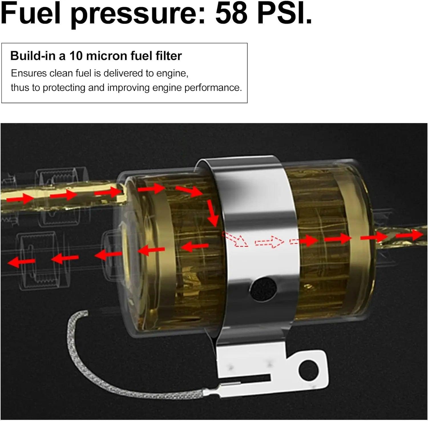 Evilenergy EVIL ENERGY Fuel Filter Regulator 58 PSI Kit for LS Swap EFI Conversion