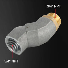 EVIL ENERGY EVIL ENERGY NPT Fuel Transfer Hose Swivel 360 Rotating Connector for Fuel Nozzle Multi Plane Swivel