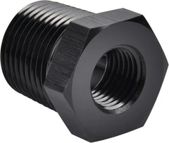 EVIL ENERGY EVIL ENERGY NPT Male to NPT Female Reducer Bushing Fitting Adapter Hex Aluminum Black