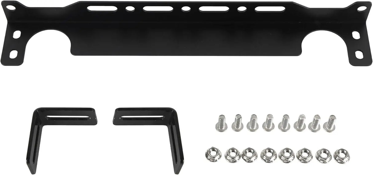 EVIL ENERGY EVIL ENERGY Oil Cooler Mounting Bracket Kit Universal  Aluminum Alloy Black (13-13.4 inch)