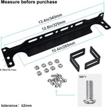 EVIL ENERGY EVIL ENERGY Oil Cooler Mounting Bracket Kit Universal  Aluminum Alloy Black (13-13.4 inch)