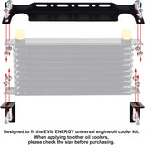 EVIL ENERGY EVIL ENERGY Oil Cooler Mounting Bracket Kit Universal  Aluminum Alloy Black (13-13.4 inch)