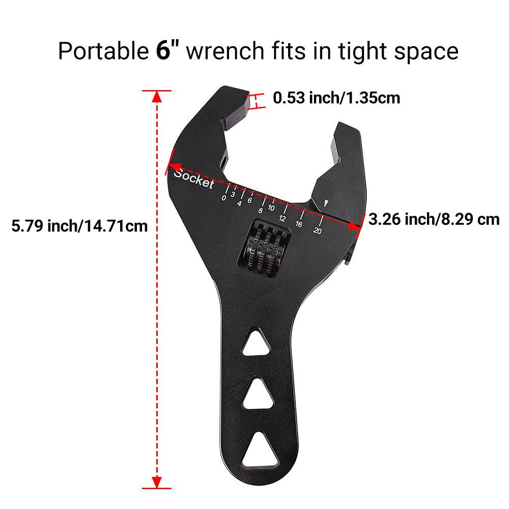 EVIL ENERGY Pocket Wrench Adjustable AN Fitting Wrench 3AN-20AN Spanner Aluminum