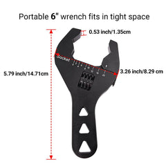 EVIL ENERGY Pocket Wrench Adjustable AN Fitting Wrench 3AN-20AN Spanner Aluminum