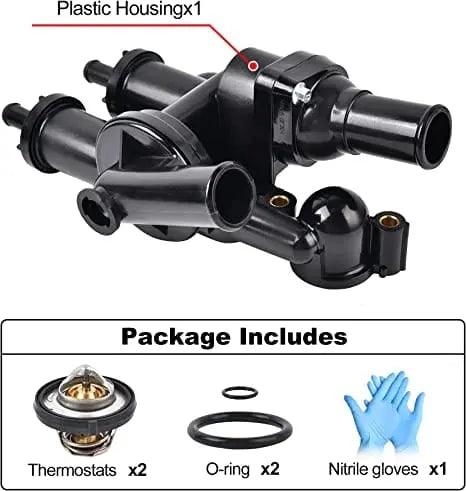 evilenergy EVIL ENERGY Thermostat Housing assembly 68003582AB 902-319 Compatible with Chrysler Sebring Dodge Avenger Caliber Journey 2.4