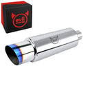 Evilenergy EVIL ENERGY Universal Stainless Steel Burnt Exhaust Tips 15" Length Exhaust Muffler