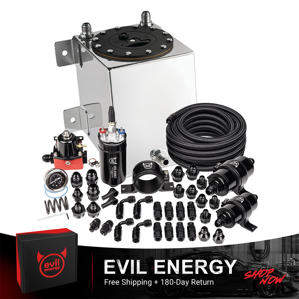 EVIL ENERGY Fuel Cell Gas Tank Kits with Fuel Filter Fuel Pump（1/2.5/5/8/10/12/15/19/20 Gallon ）