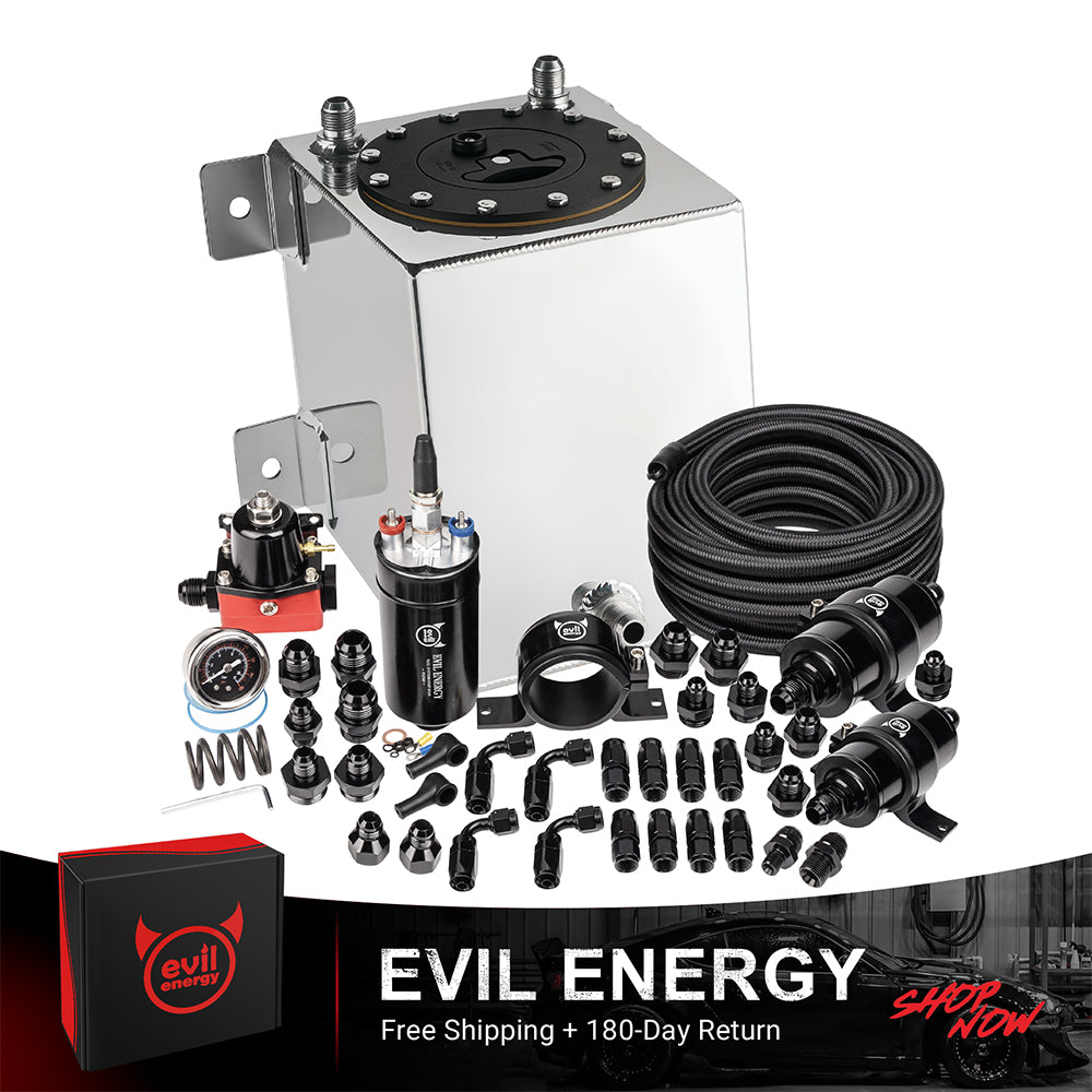 EVIL ENERGY Fuel Cell Gas Tank Kits with Fuel Filter Fuel Pump（1/2.5/5/8/10/12/15/19/20 Gallon ）