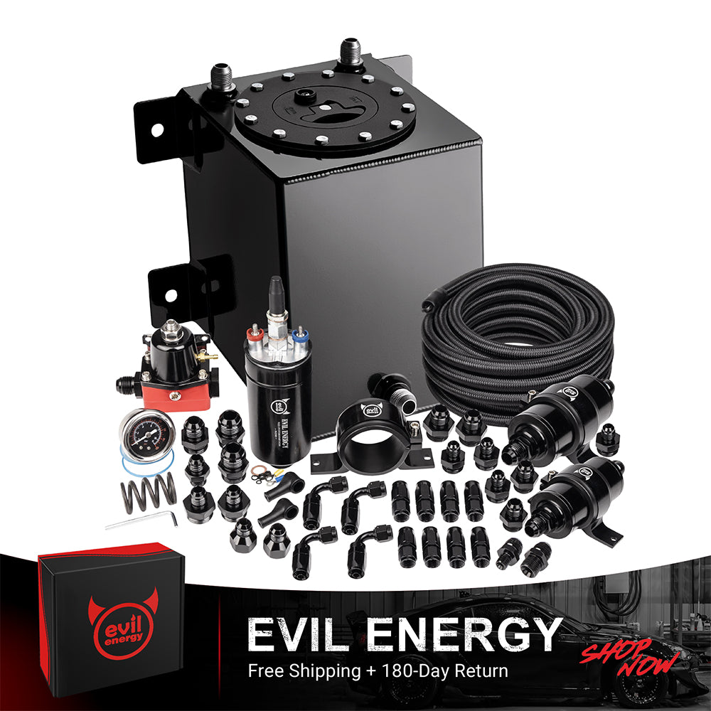 EVIL ENERGY Fuel Cell Gas Tank Kits with Fuel Filter Fuel Pump（1/2.5/5/8/10/12/15/19/20 Gallon ）