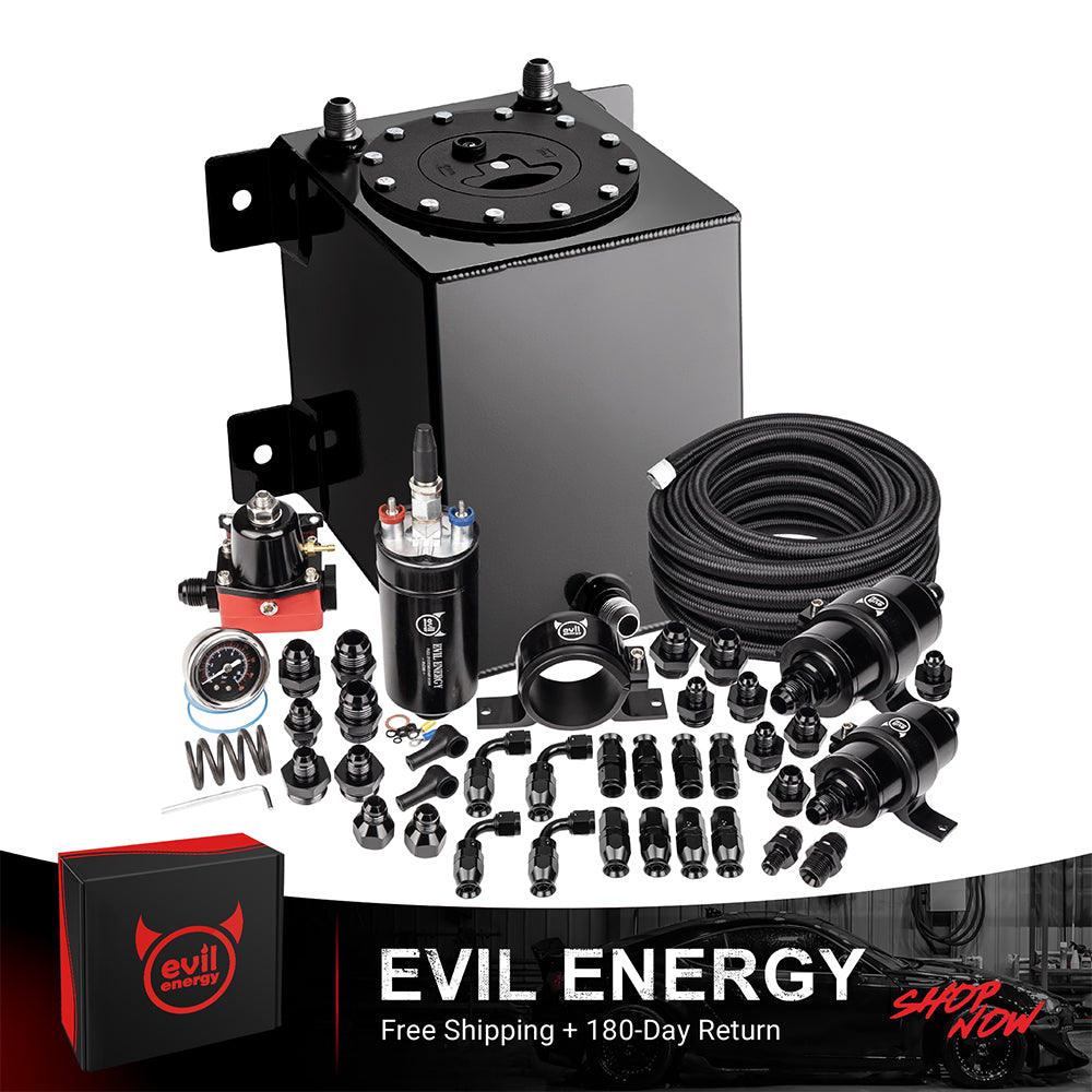 EVIL ENERGY Fuel Cell Gas Tank Kits with Fuel Filter Fuel Pump（1/2.5/5/8/10/12/15/19/20 Gallon ）