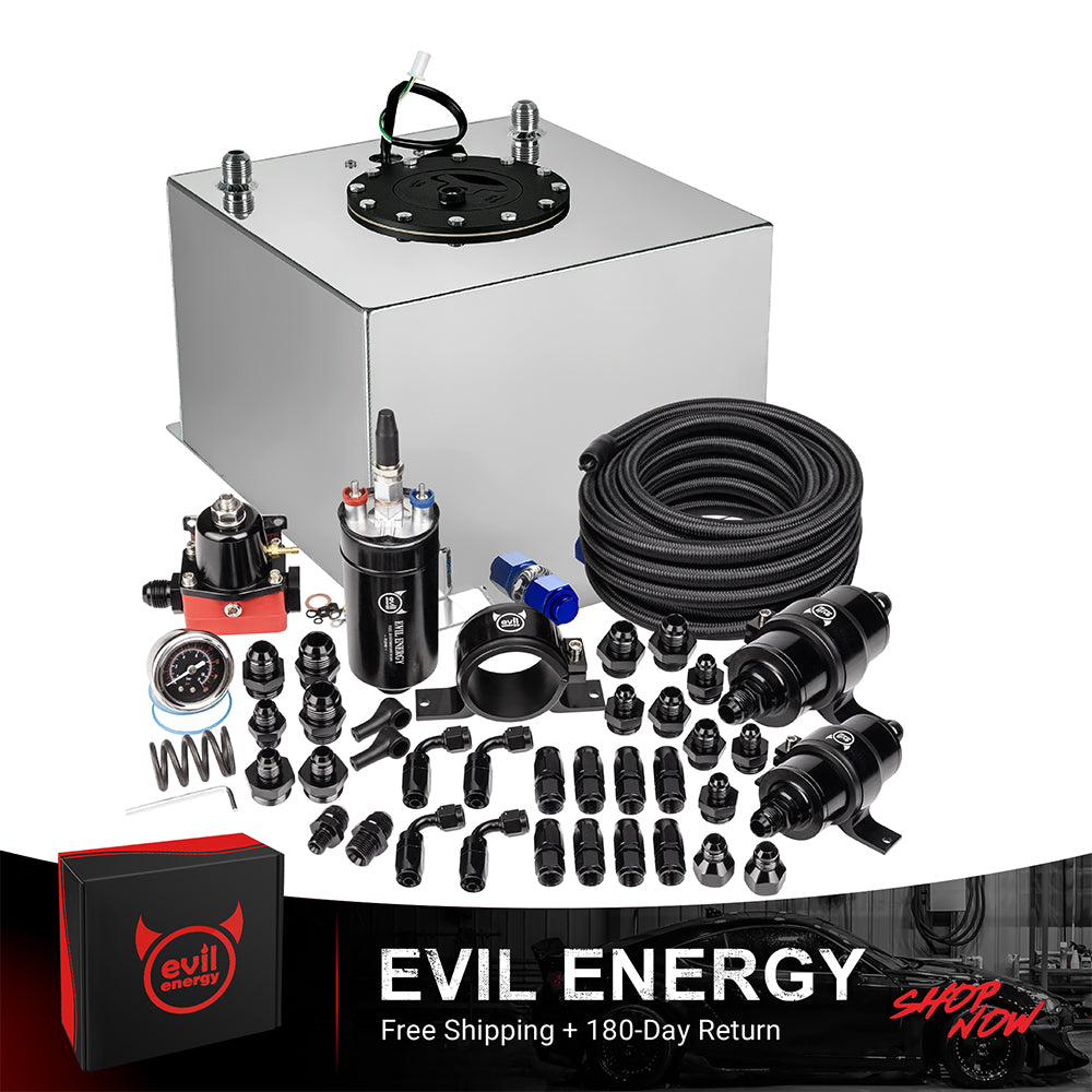 EVIL ENERGY Fuel Cell Gas Tank Kits with Fuel Filter Fuel Pump（1/2.5/5/8/10/12/15/19/20 Gallon ）