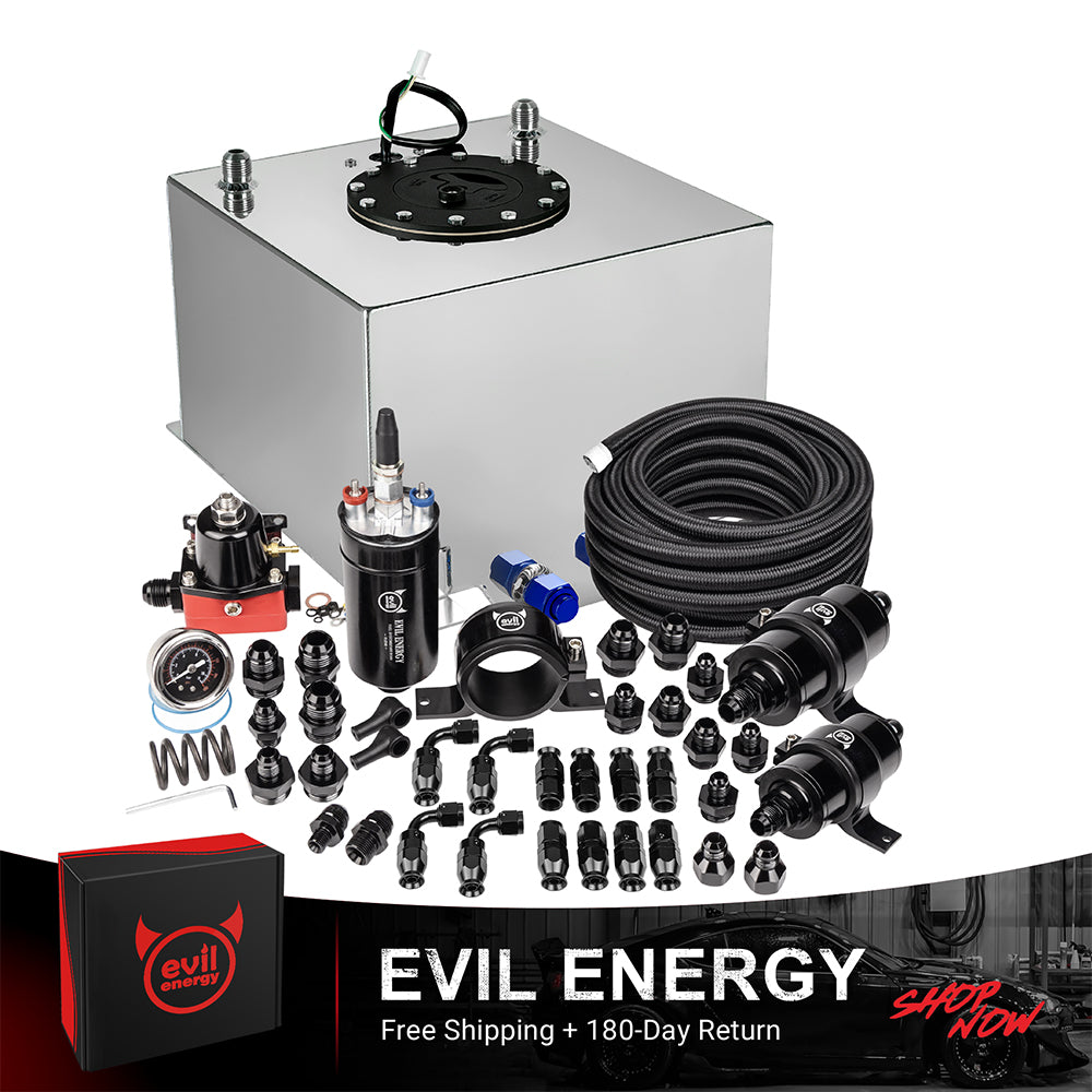 EVIL ENERGY Fuel Cell Gas Tank Kits with Fuel Filter Fuel Pump（1/2.5/5/8/10/12/15/19/20 Gallon ）