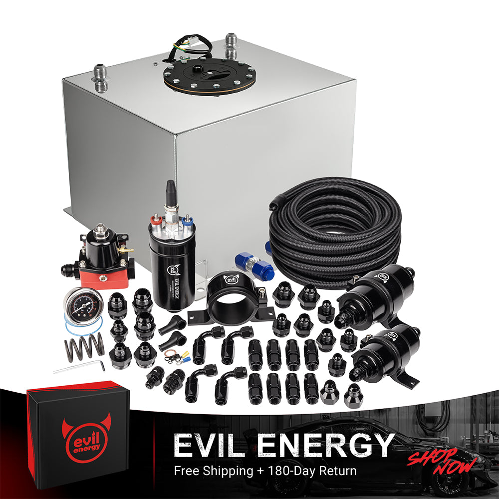 EVIL ENERGY Fuel Cell Gas Tank Kits with Fuel Filter Fuel Pump（1/2.5/5/8/10/12/15/19/20 Gallon ）