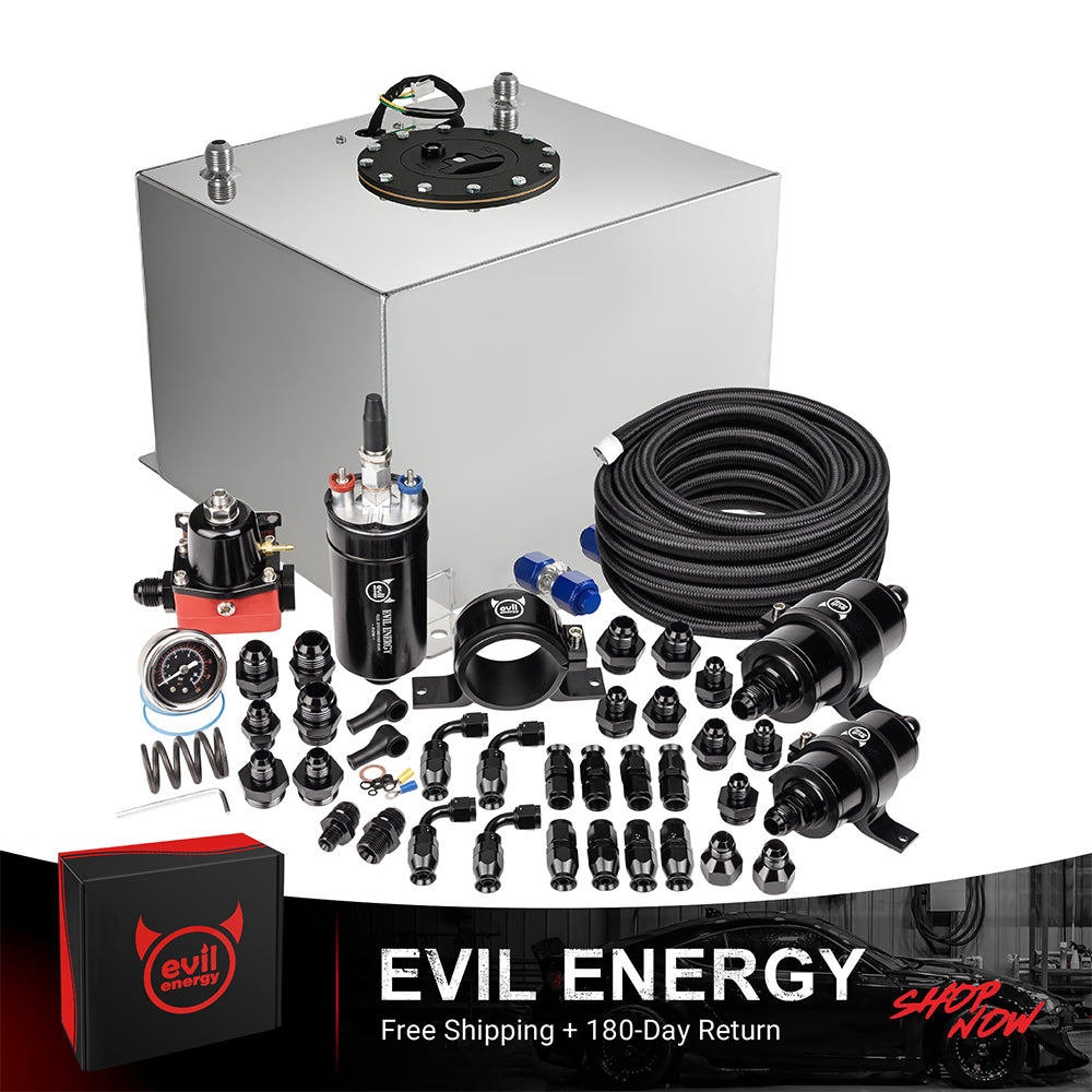 EVIL ENERGY Fuel Cell Gas Tank Kits with Fuel Filter Fuel Pump（1/2.5/5/8/10/12/15/19/20 Gallon ）