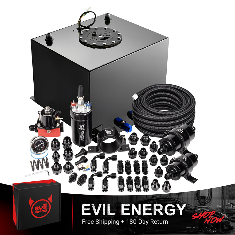 EVIL ENERGY Fuel Cell Gas Tank Kits with Fuel Filter Fuel Pump（1/2.5/5/8/10/12/15/19/20 Gallon ）