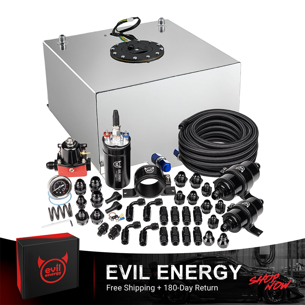 EVIL ENERGY Fuel Cell Gas Tank Kits with Fuel Filter Fuel Pump（1/2.5/5/8/10/12/15/19/20 Gallon ）