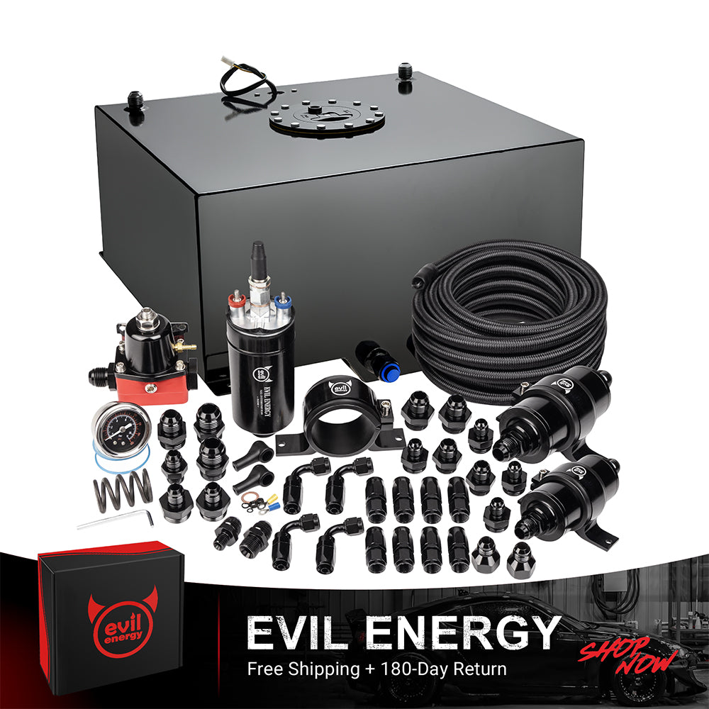 EVIL ENERGY Fuel Cell Gas Tank Kits with Fuel Filter Fuel Pump（1/2.5/5/8/10/12/15/19/20 Gallon ）