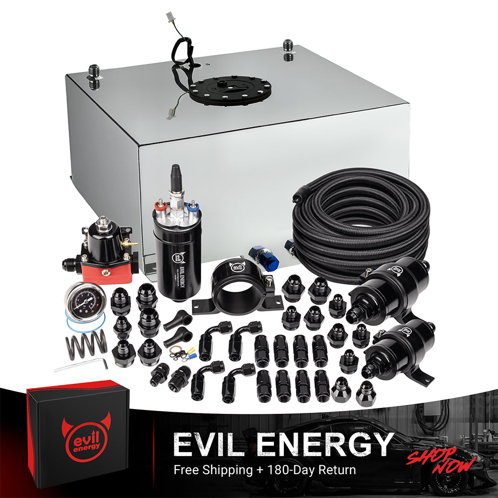 EVIL ENERGY Fuel Cell Gas Tank Kits with Fuel Filter Fuel Pump（1/2.5/5/8/10/12/15/19/20 Gallon ）