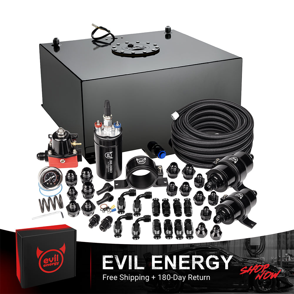 EVIL ENERGY Fuel Cell Gas Tank Kits with Fuel Filter Fuel Pump（1/2.5/5/8/10/12/15/19/20 Gallon ）