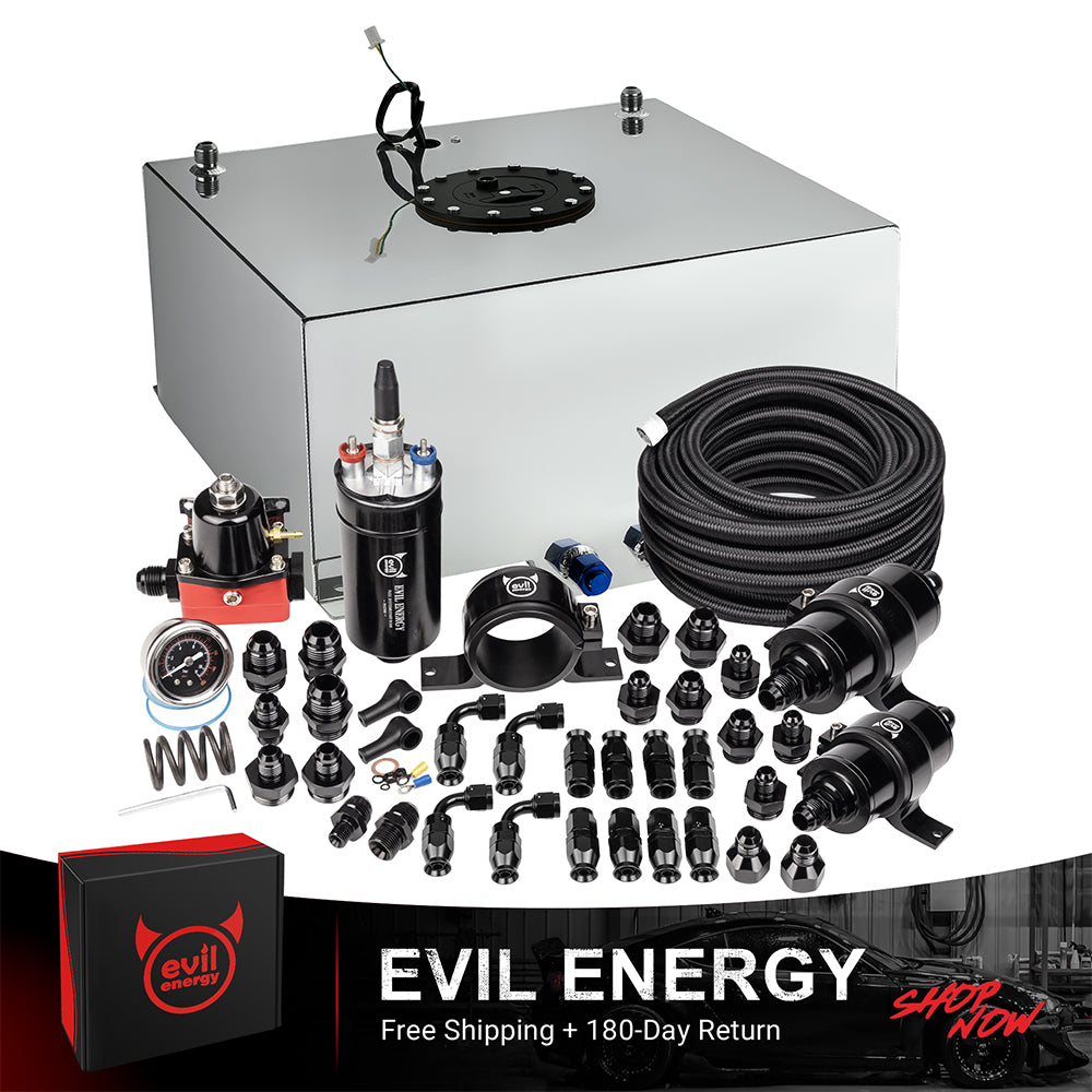 EVIL ENERGY Fuel Cell Gas Tank Kits with Fuel Filter Fuel Pump（1/2.5/5/8/10/12/15/19/20 Gallon ）