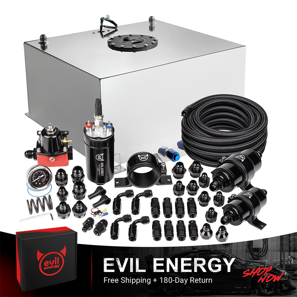 EVIL ENERGY Fuel Cell Gas Tank Kits with Fuel Filter Fuel Pump（1/2.5/5/8/10/12/15/19/20 Gallon ）