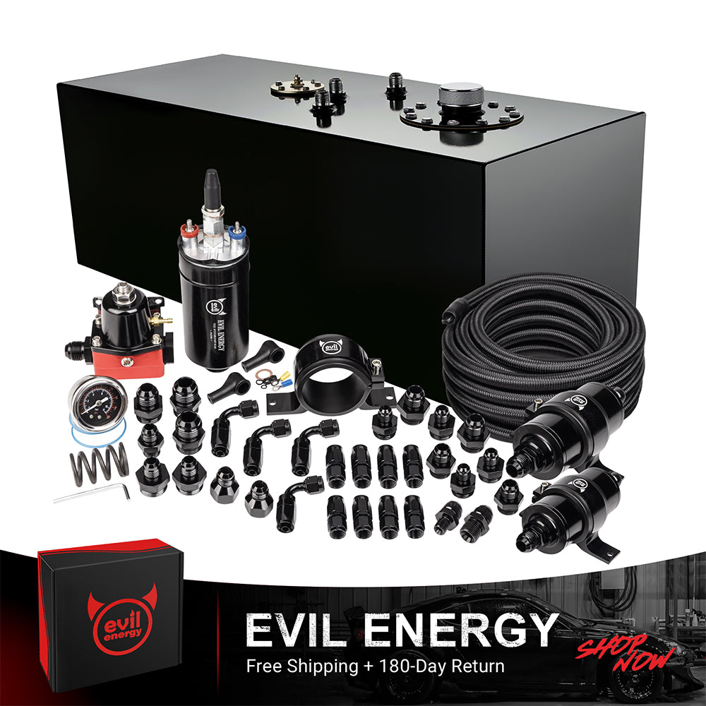 EVIL ENERGY Fuel Cell Gas Tank Kits with Fuel Filter Fuel Pump（1/2.5/5/8/10/12/15/19/20 Gallon ）