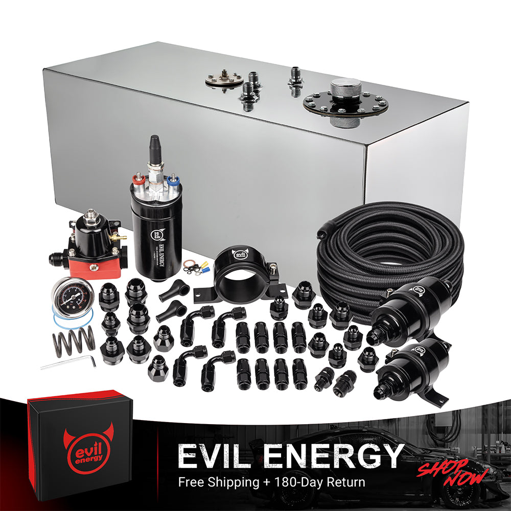 EVIL ENERGY Fuel Cell Gas Tank Kits with Fuel Filter Fuel Pump（1/2.5/5/8/10/12/15/19/20 Gallon ）