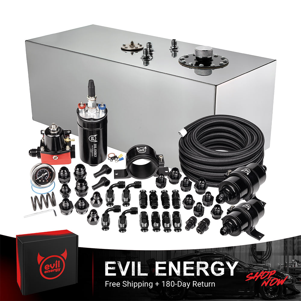 EVIL ENERGY Fuel Cell Gas Tank Kits with Fuel Filter Fuel Pump（1/2.5/5/8/10/12/15/19/20 Gallon ）