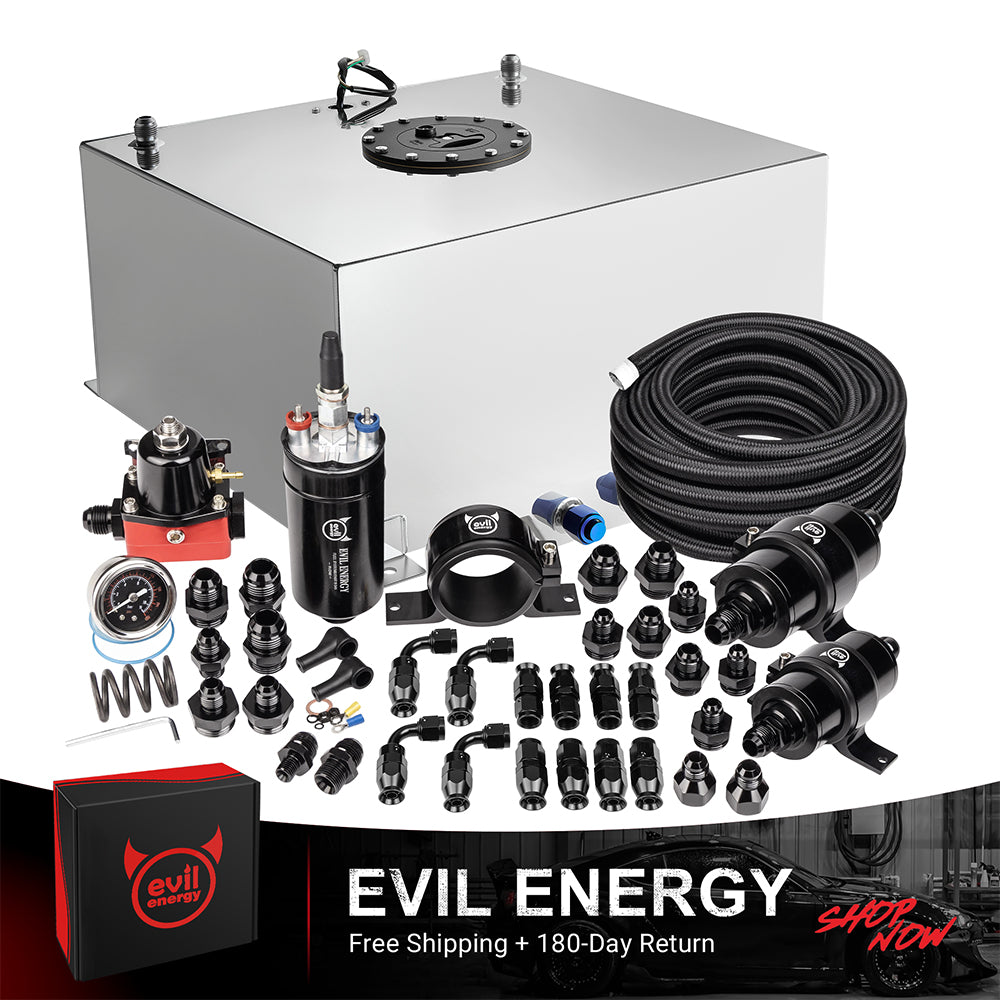 EVIL ENERGY Fuel Cell Gas Tank Kits with Fuel Filter Fuel Pump（1/2.5/5/8/10/12/15/19/20 Gallon ）