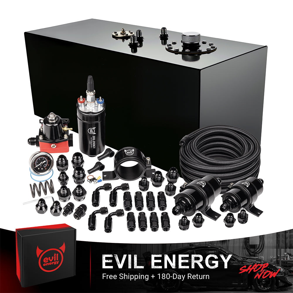 EVIL ENERGY Fuel Cell Gas Tank Kits with Fuel Filter Fuel Pump（1/2.5/5/8/10/12/15/19/20 Gallon ）