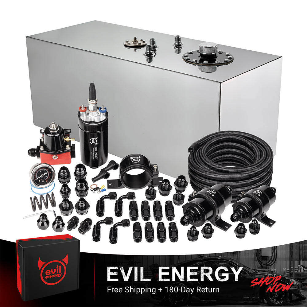 EVIL ENERGY Fuel Cell Gas Tank Kits with Fuel Filter Fuel Pump（1/2.5/5/8/10/12/15/19/20 Gallon ）