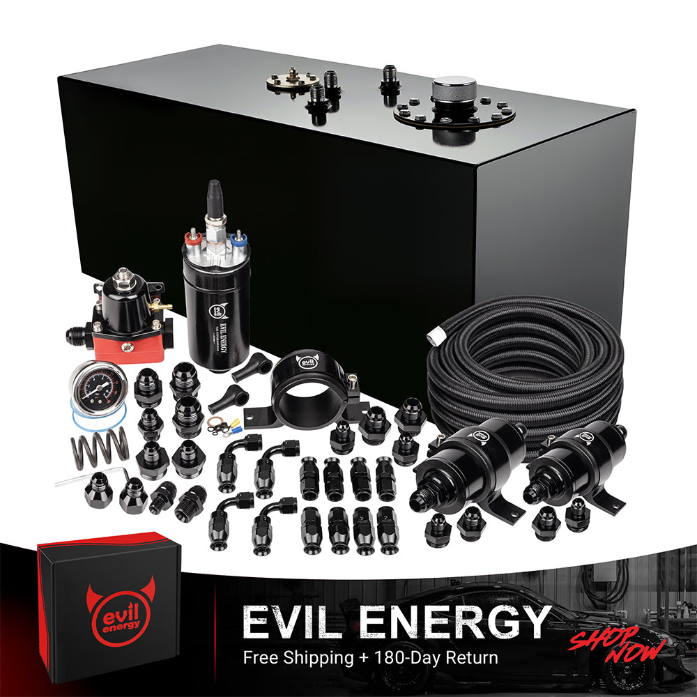 EVIL ENERGY Fuel Cell Gas Tank Kits with Fuel Filter Fuel Pump（1/2.5/5/8/10/12/15/19/20 Gallon ）