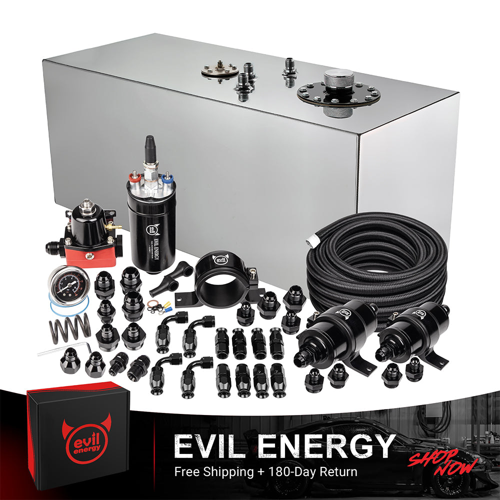 EVIL ENERGY Fuel Cell Gas Tank Kits with Fuel Filter Fuel Pump（1/2.5/5/8/10/12/15/19/20 Gallon ）