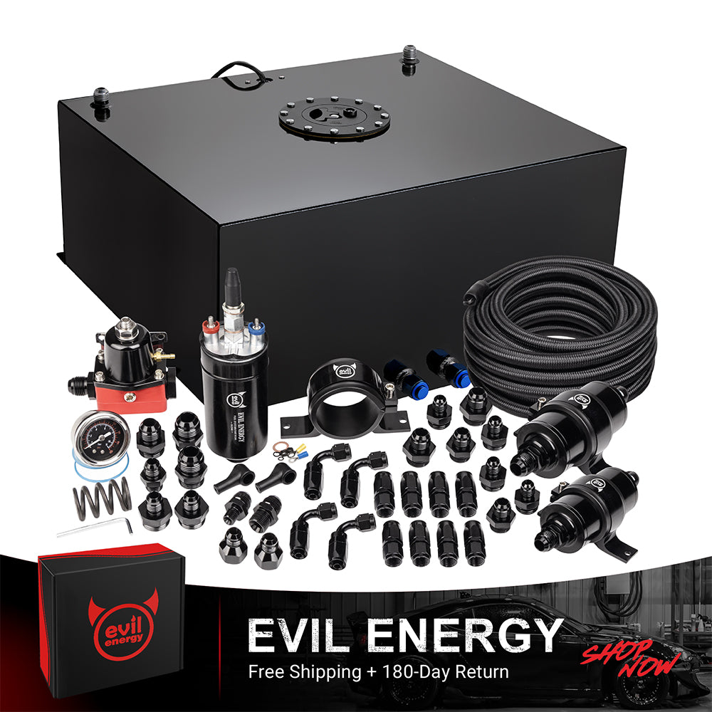 EVIL ENERGY Fuel Cell Gas Tank Kits with Fuel Filter Fuel Pump（1/2.5/5/8/10/12/15/19/20 Gallon ）