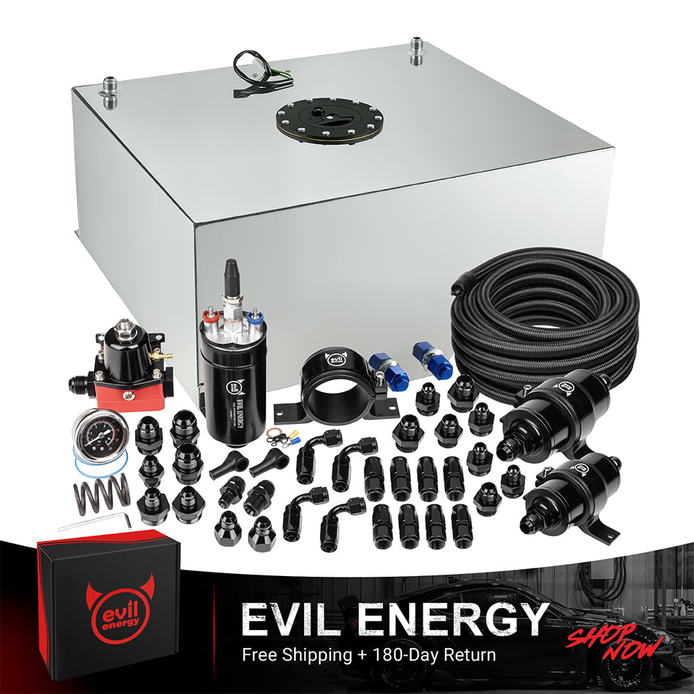 EVIL ENERGY Fuel Cell Gas Tank Kits with Fuel Filter Fuel Pump（1/2.5/5/8/10/12/15/19/20 Gallon ）