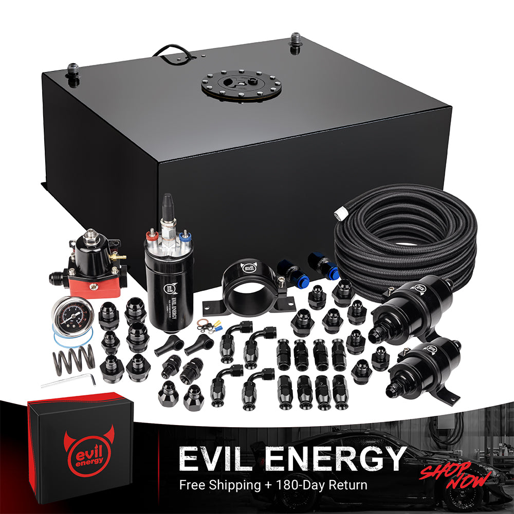 EVIL ENERGY Fuel Cell Gas Tank Kits with Fuel Filter Fuel Pump（1/2.5/5/8/10/12/15/19/20 Gallon ）