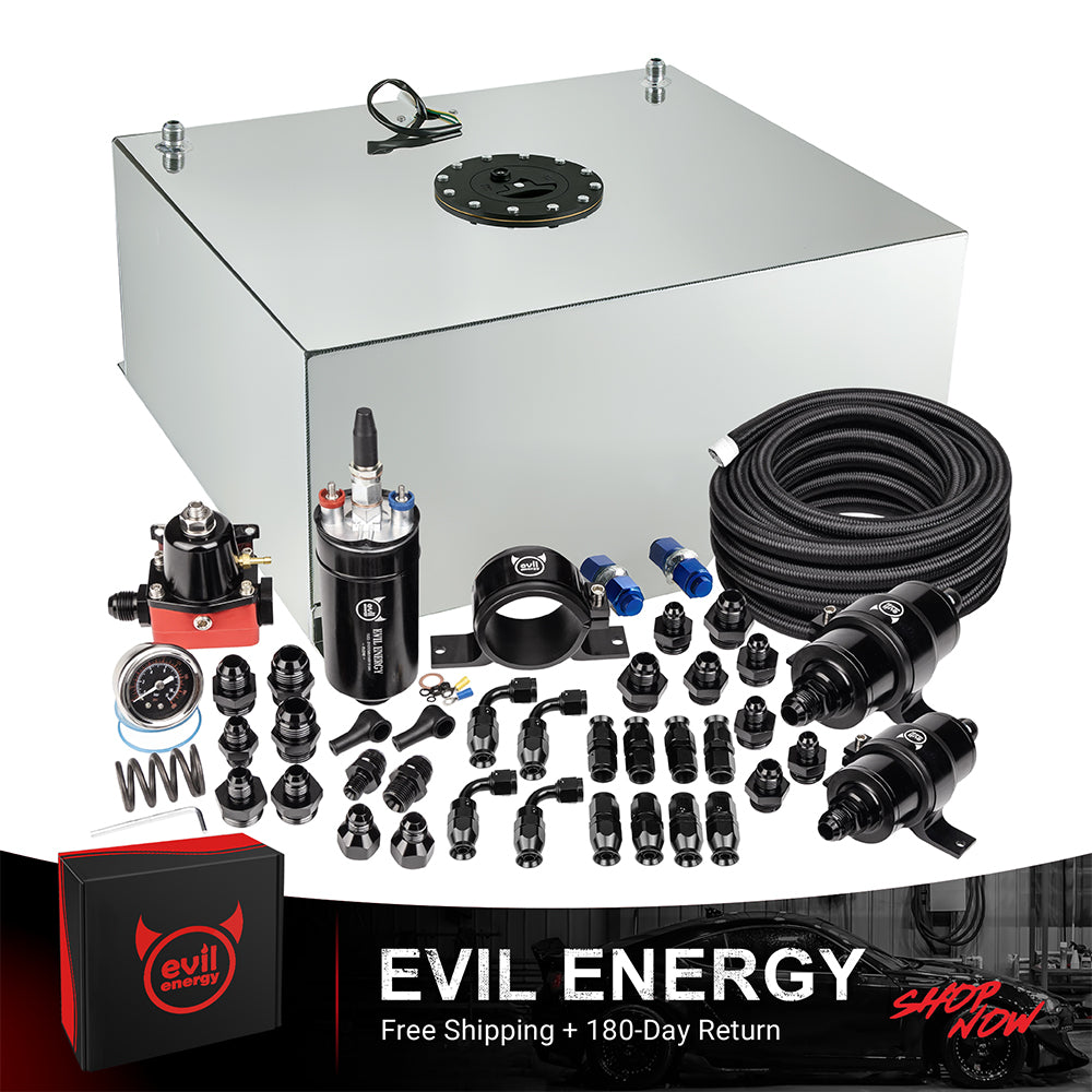 EVIL ENERGY Fuel Cell Gas Tank Kits with Fuel Filter Fuel Pump（1/2.5/5/8/10/12/15/19/20 Gallon ）