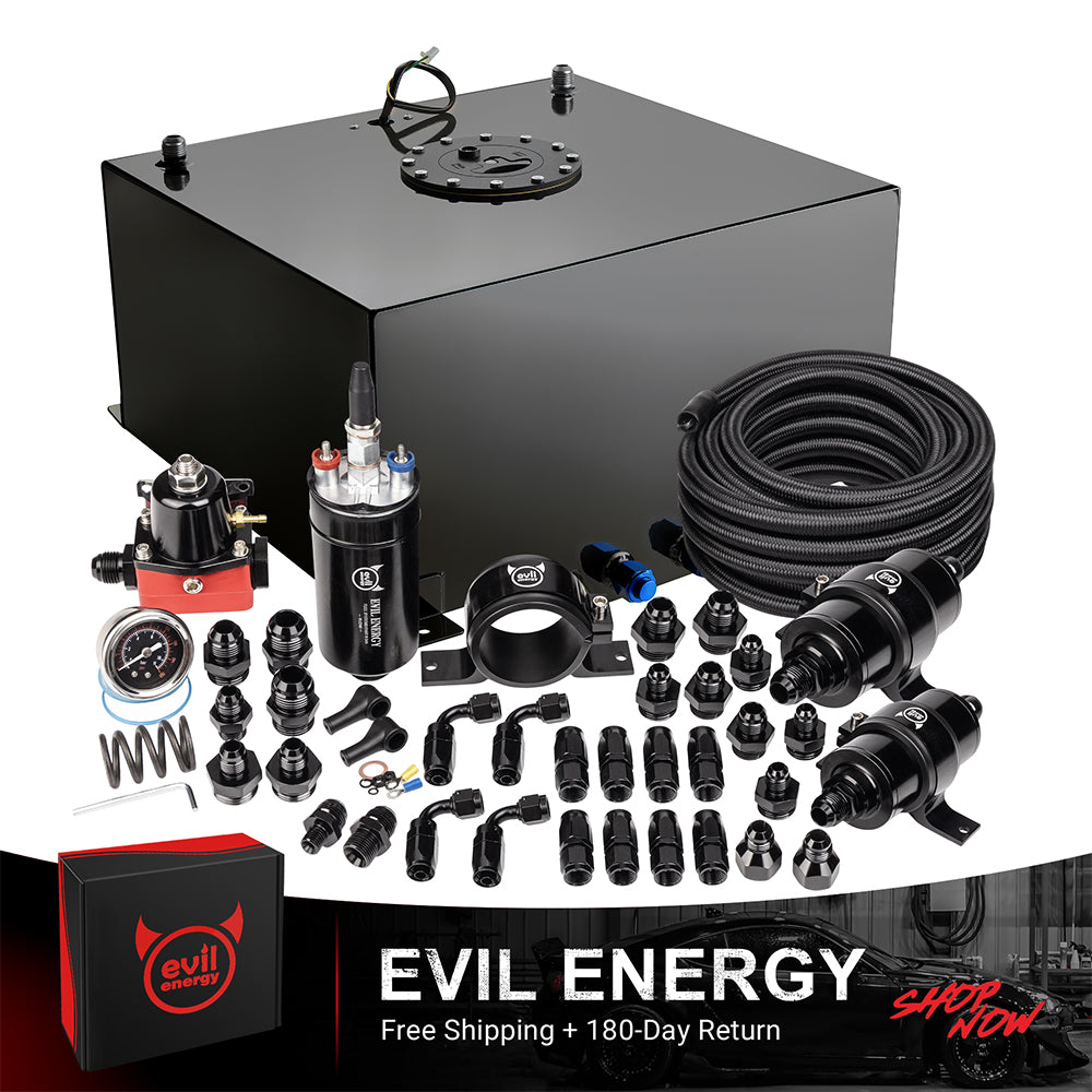 EVIL ENERGY Fuel Cell Gas Tank Kits with Fuel Filter Fuel Pump（1/2.5/5/8/10/12/15/19/20 Gallon ）