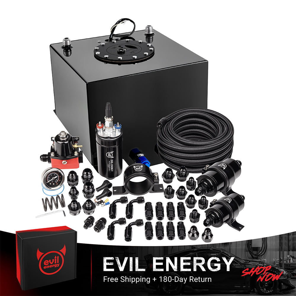 EVIL ENERGY Fuel Cell Gas Tank Kits with Fuel Filter Fuel Pump（1/2.5/5/8/10/12/15/19/20 Gallon ）