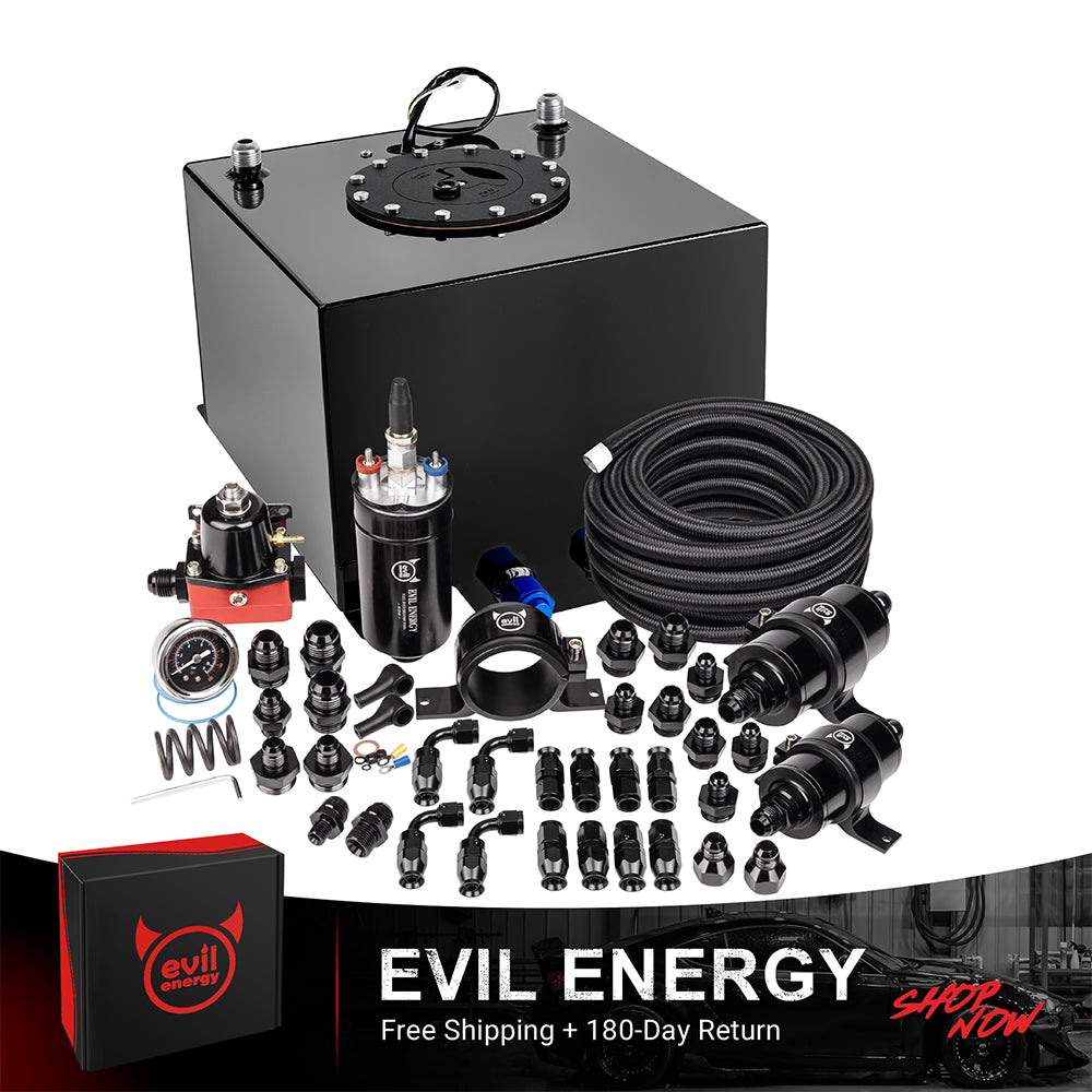 EVIL ENERGY Fuel Cell Gas Tank Kits with Fuel Filter Fuel Pump（1/2.5/5/8/10/12/15/19/20 Gallon ）