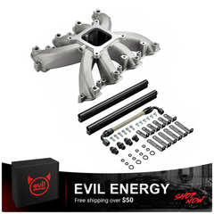 Evil Energy LS EFI System - Master Kit | Intake Manifold & Fuel Rail for GM LS1/LS2/LS6 | Inline Fuel Pump | Fuel Filter | PTFE Fuel Hose