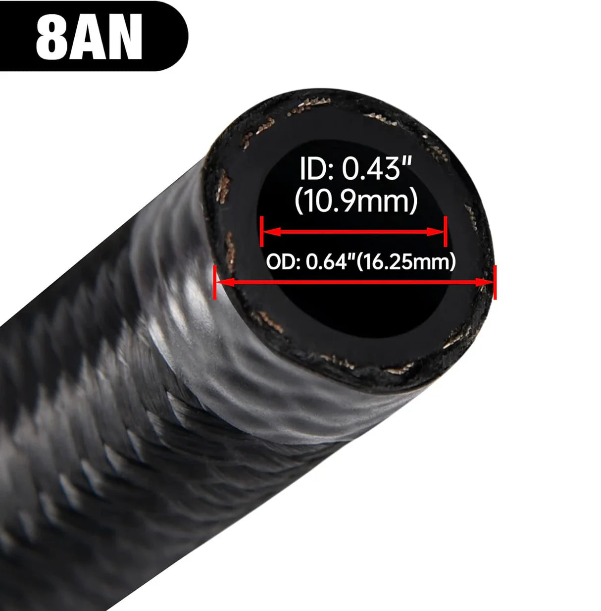 Nylon Braided Fuel Hose[8AN]