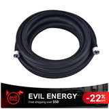 EVIL ENERGY 10AN PTFE E85 Fuel Line Hose Nylon Braided 10/20FT