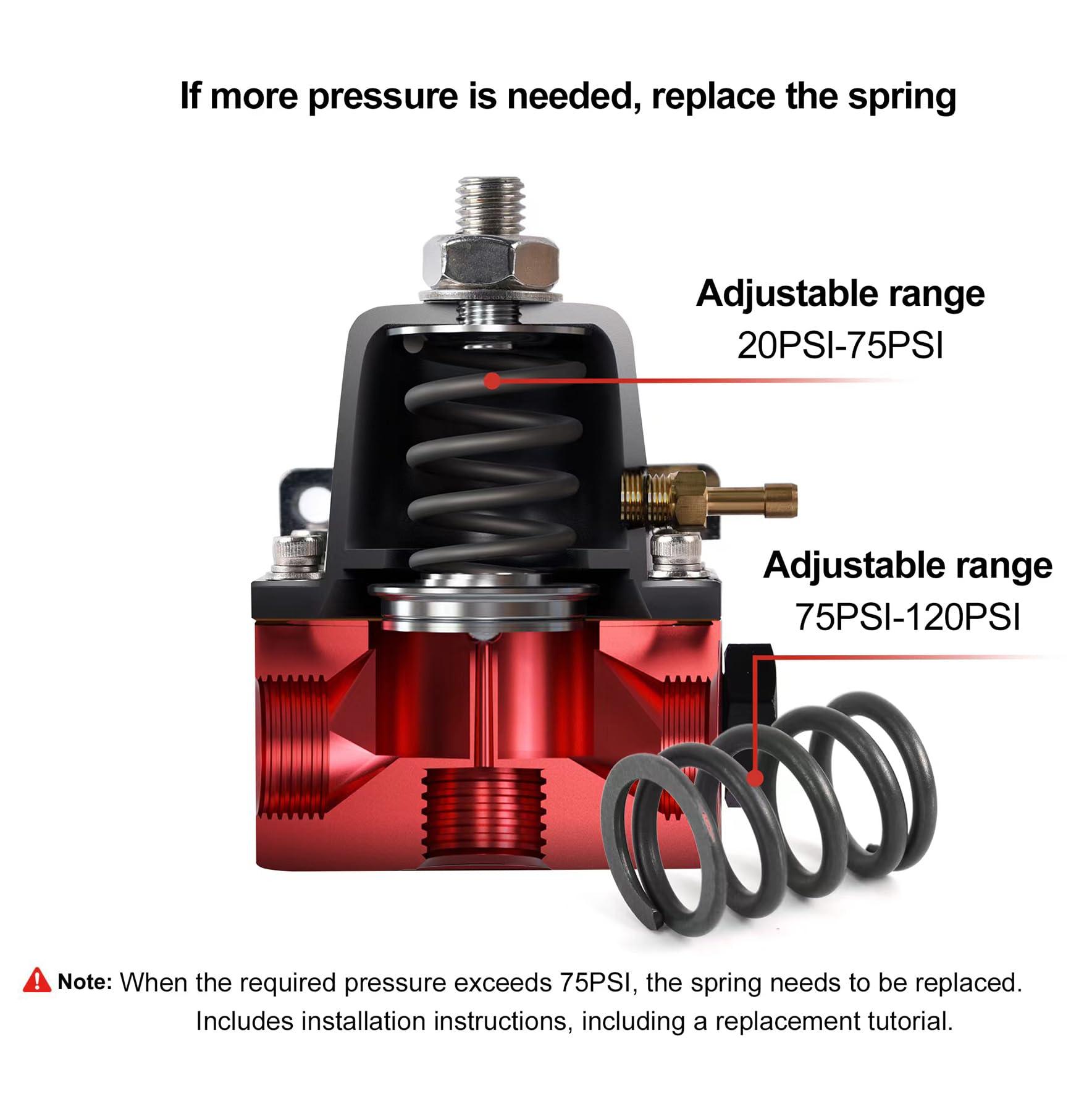 EVIL ENERGY CPE/PTFE LS Swap fuel  kit ,Fuel Filter, 6AN Fuel Line & Fittings | 30-70PSI Fuel Pressure Regulator | Fuel Pump