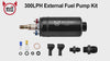 Evilenergy EVIL ENERGY External Inline Fuel Pump Electric 300LPH High Flow 12V Universal